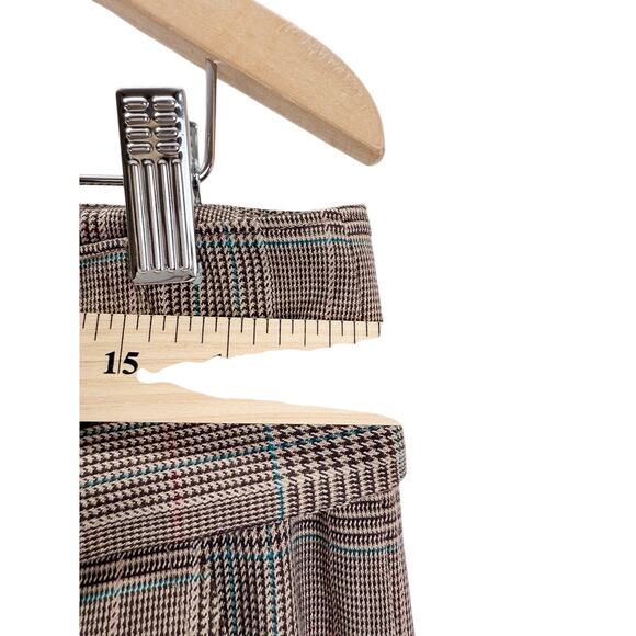 The Westside Eliza Pants Womens sz L Houndstooth Flare Belted $295 NEW Preppy - Picture 4 of 10